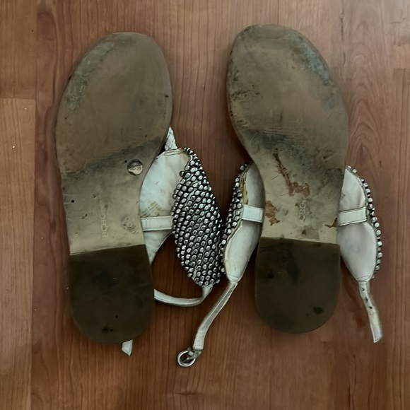 White & Silver BCBG Sandals - Picture 2 of 2